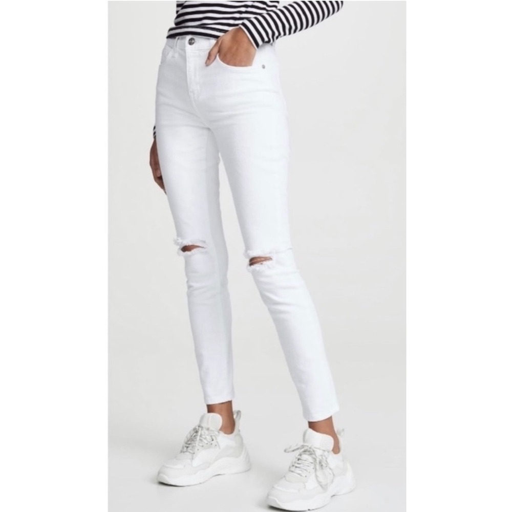 NWT Current/Elliott High Waist
Stiletto Jeans in‎ White Sz 26
$248